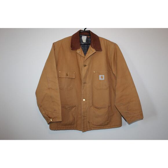 Carhartt Duck Chore Coat Blanket Lined Jacket Work Barn Men's Read Size H14677 - Picture 2 of 12